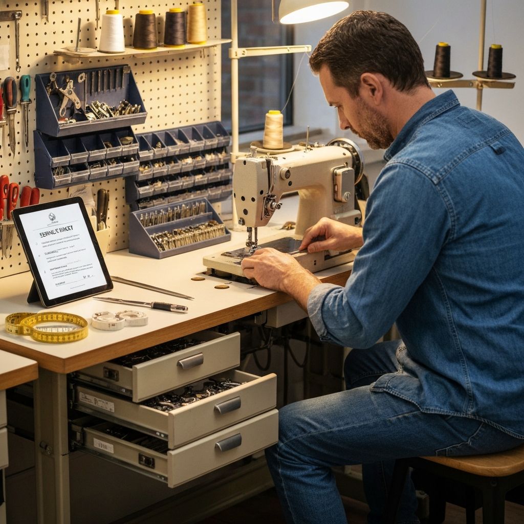 Repairs & Spare Parts Studio - fabric retail module